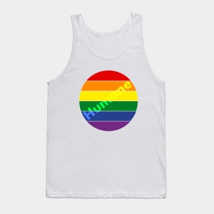 Rainbow Pride Flag Circle Lgbtq Humane colorful Tank Top